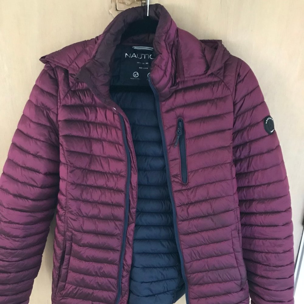 Nautica packable puffer jacket